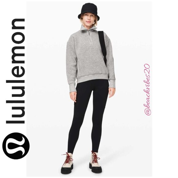 LULULEMON ATHLETICA Stand Out Sherpa 1/2 Zip EUC 8 LL-202 - Picture 1 of 14